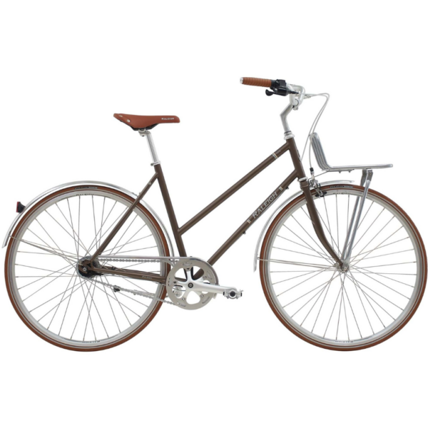 Raleigh Yate Cargo Dame 7 Gear Mat Brun