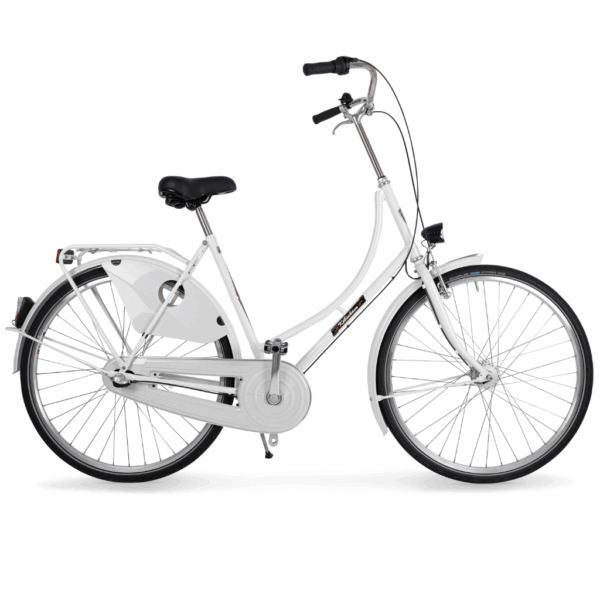 København Damecykel 3 Gear dynamolys for/bag Hvid