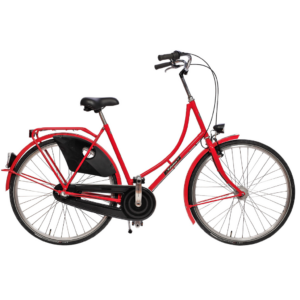 København Damecykel 3 Gear dynamolys for/bag Rød
