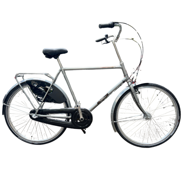 København Herrecykel 3 Gear dynamolys for/bag  Sølv